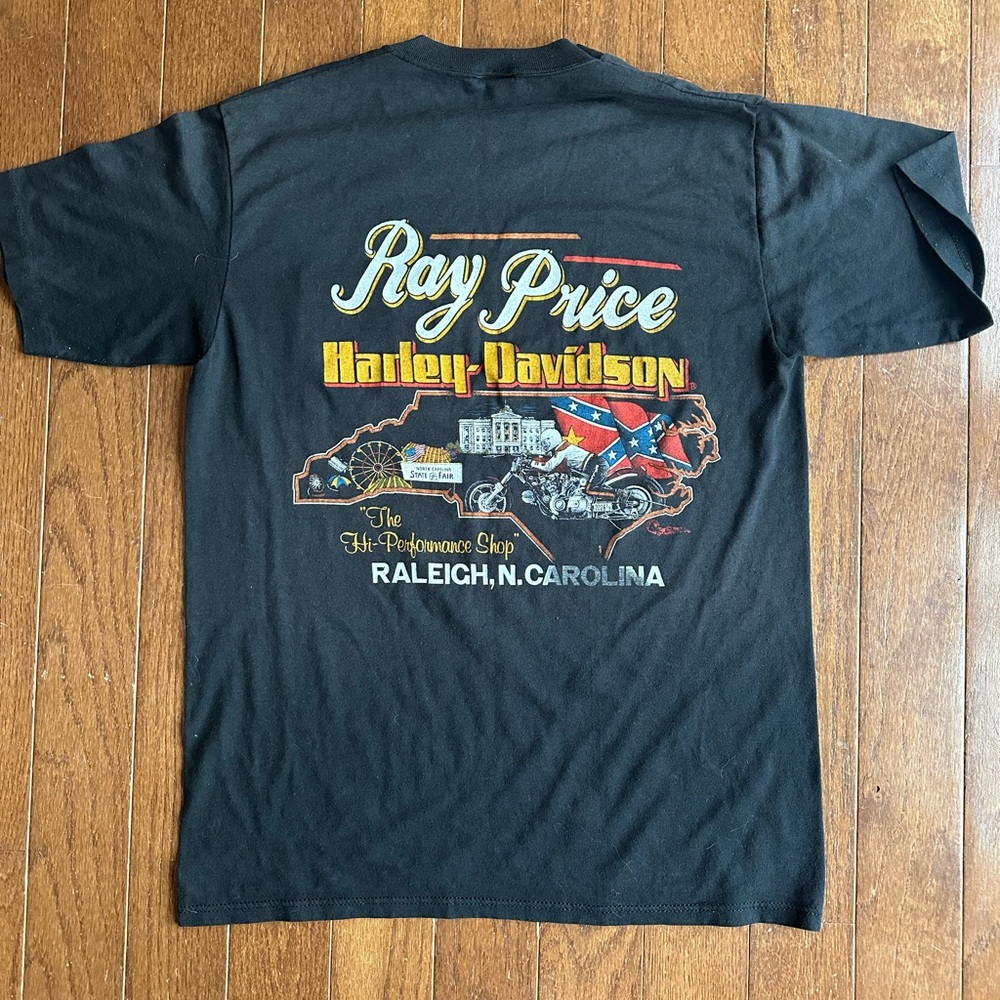 Harley-Davidson Black Tee with Colorful Graphic